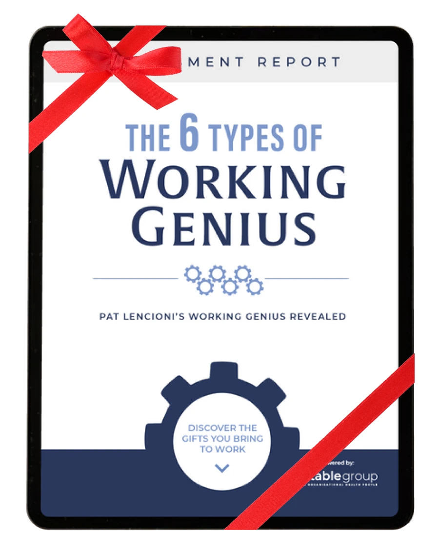 The 6 Types of Working Genius